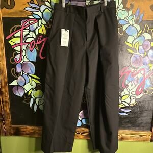 Zara Men's Pleated Pants, Black, Size 32